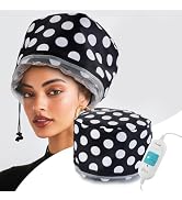 Electric Hair Steamer Cap with 2 Mode Temperature Control, Removable Washable Thermal Spa Hat for...