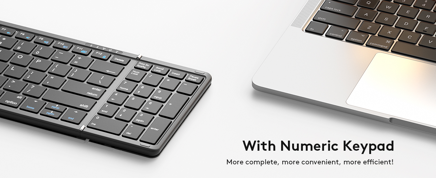With numeric keypad