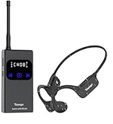 Tayogo Swimming Headphones, Waterproof Bone Conduction Headsets, Swim Coach Communicator, Waterpr...