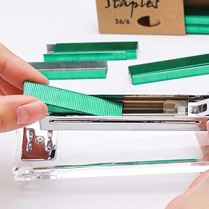 green staples