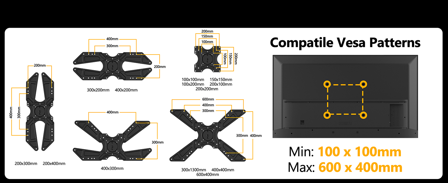 55 inch tv wall mount