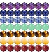 7 Chakra Natural Stone Beads Mixed 100pcs 8mm Round Genuine Real Stone Beading Loose Gemstone Ame...