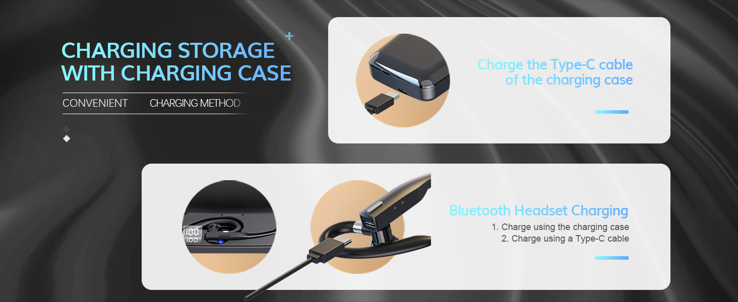 wireless headset with mic for work