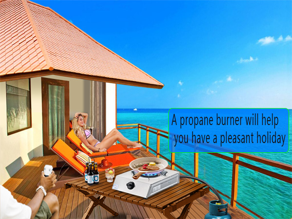 Propane stove for outdoor use