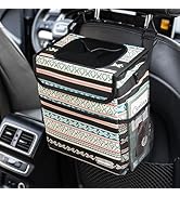 SIBOFUEGO Car Trash Bin Cute - Leak-Proof Car Trash Can with Lid and Storage Pockets, Car Garbage...