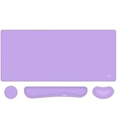 MOSISO Keyboard Mouse Pad Set, Large Gaming Mousepad&amp;Keyboard Wrist Rest&amp;Wrist Rest for Mouse&amp;Coa...