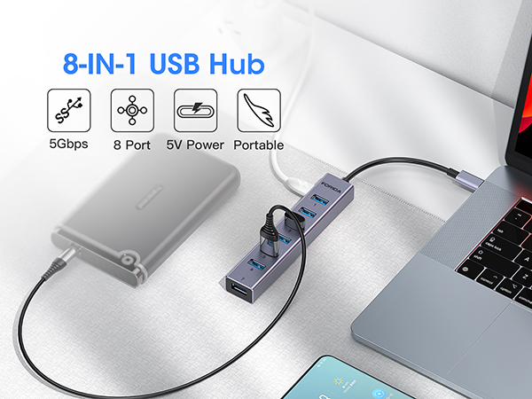 usb port to usb c 3.0 hub