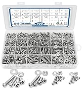 700Pcs Nuts and Bolts Assortment Kit, 4-40#6-32#8-32#10-24 Phillips Pan Head Assortment Stainless...