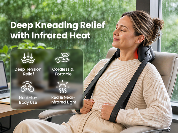 neck massager for pain relief deep tissue