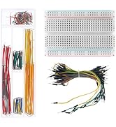 Yetaida 3 Values 206 Pcs Electronic Fun Kit with 1 Pcs Breadboard 400 Tie Points, 140 Pcs Preform...