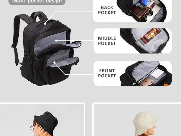 This school bag has multiple pockets designed to help you organize your items