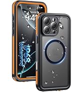 Oterkin for iPhone 16 Pro Case Waterproof, Translucent Matte [Compatible with Magsafe][Built-in L...