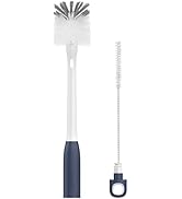 ROSEOK 2in1 Long Handle Bottle Brush with Straw Brush for Cleaning Glass, Sports Bottle, Coffee M...