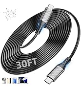 60W Charging Cable USB C to USB C Cord 30ft PD Fast Charge Cable for iPhone 17 16/Samsung S25 S23...