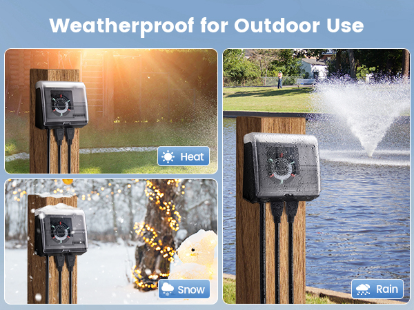 outdoor use pool timer