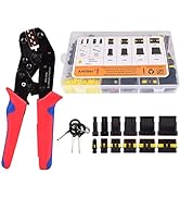 Amliber 709Pcs 43 Kits Waterproof Automotive Wire Connectors With Ratcheting Wire Crimper, 1/2/3/...