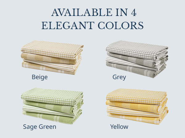 Kitchen towel, Dish towel, Cotton kitchen towels, 6 Pack towels