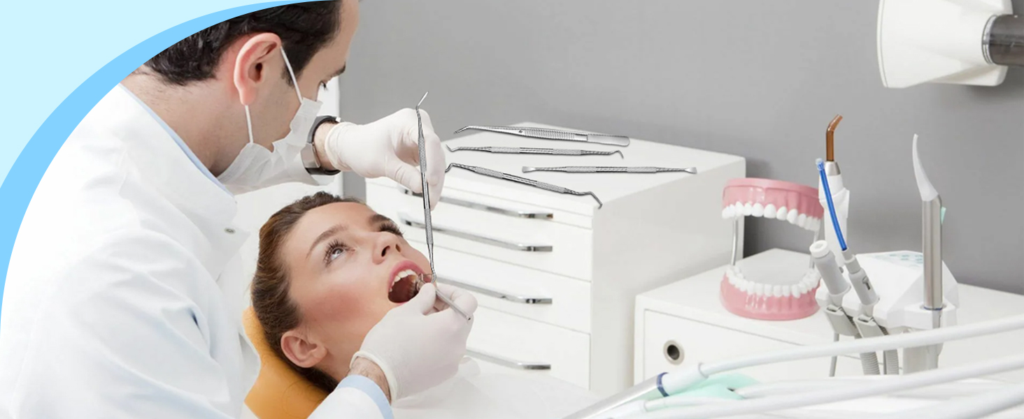 6 Pcs Dental Tools Set