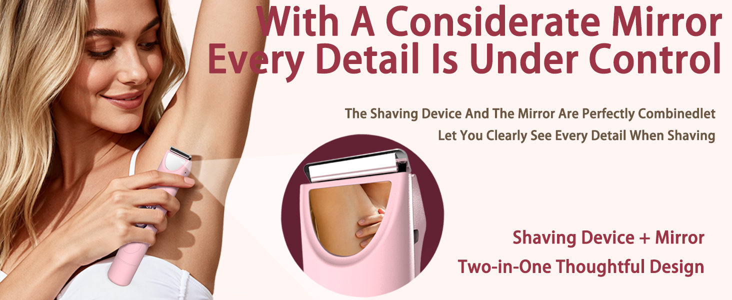 Bikini Trimmer for Women : 3-in-1 Painless Electric Shaver