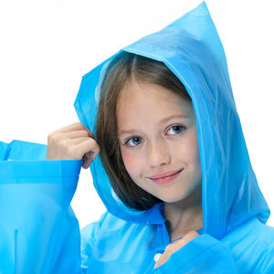 girl boy raincoat