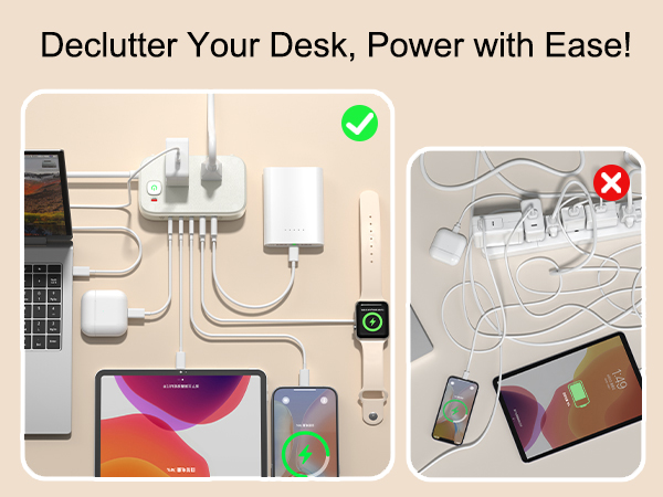 Declutter Your Desk, Power with Ease!