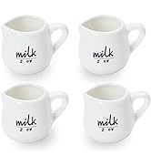 Creamer Pitcher with Handle,Ceramics Milk Creamer Container for Milk,Coffee,Sauce,Microwave Safe,...