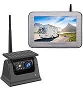 B-Qtech Magnetic Solar Wireless Backup Camera with 5
