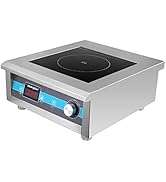 Abangdun Commercial Induction Cooktop 5000W/190V~275V Commercial Range Countertop Burners Non-cir...