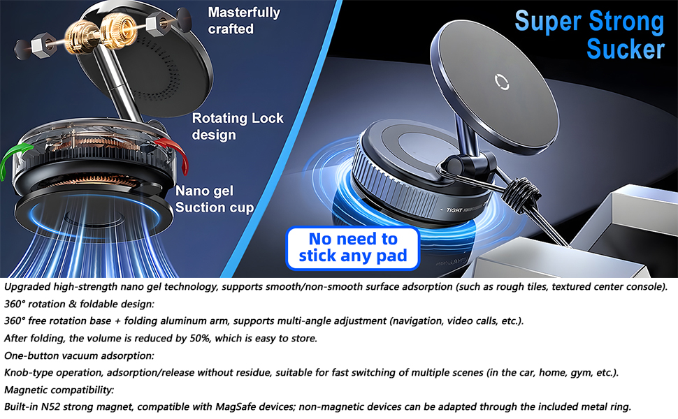 magnetic phone holder for car