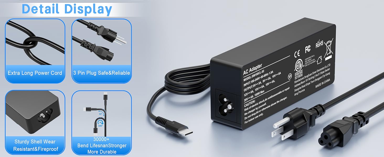 100W USBC Power Adapter