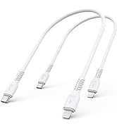 1ft USB-C to Lightning Cable Short, 2Pack USB Type C to Lightning Cable Fast Charging USB C to iP...