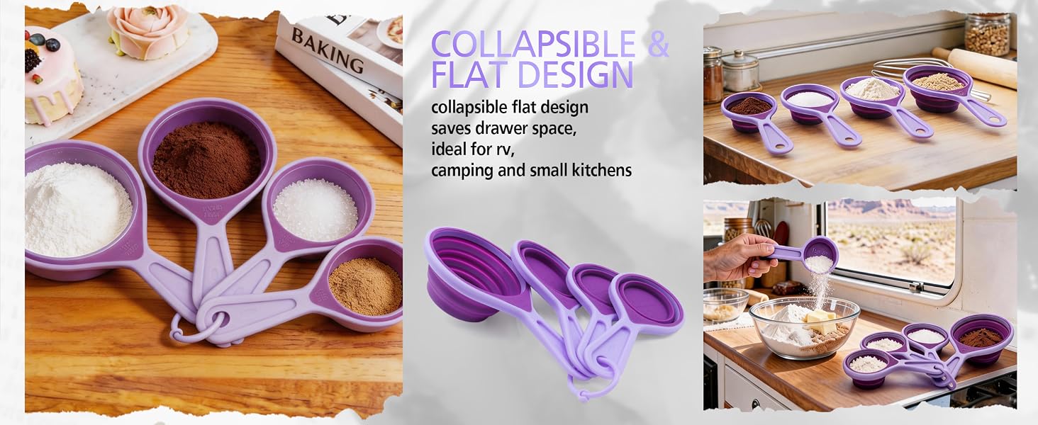 collapsible measuring cups and spoons set
