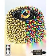 500 LED 165 FT Color Changing Christmas Lights with Remote and Timer, Fairy String Lights with 11...