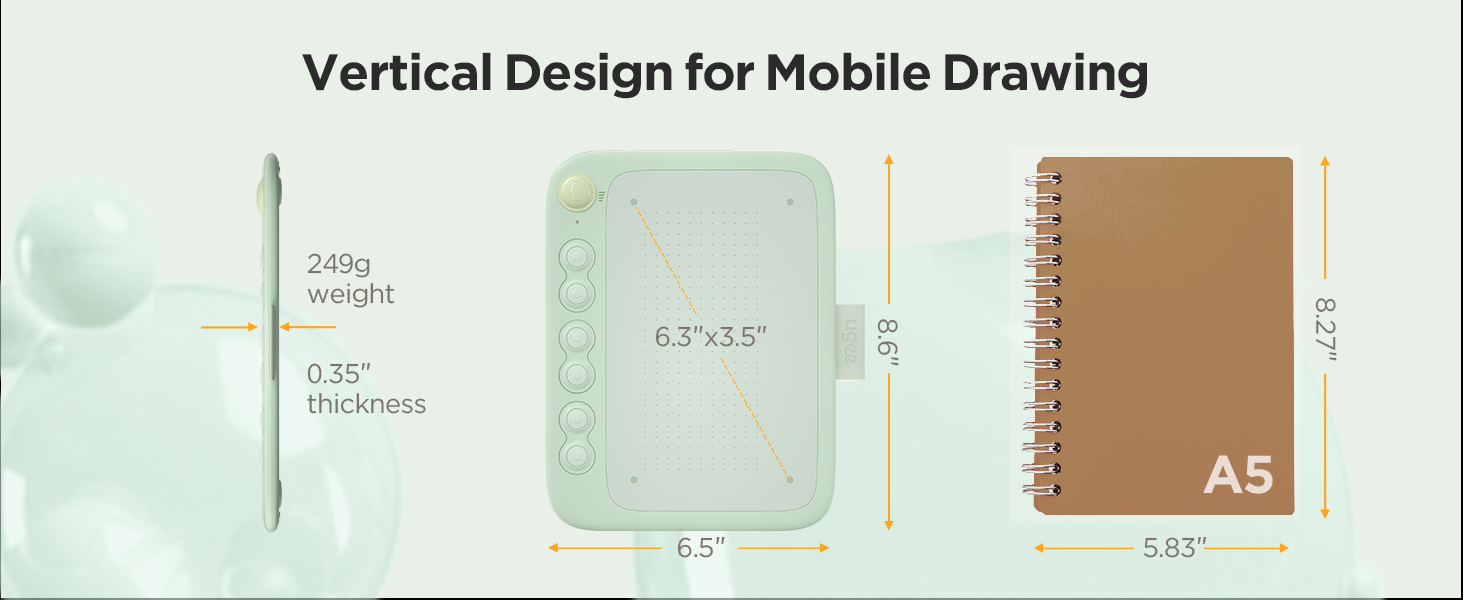drawing tablet with pen