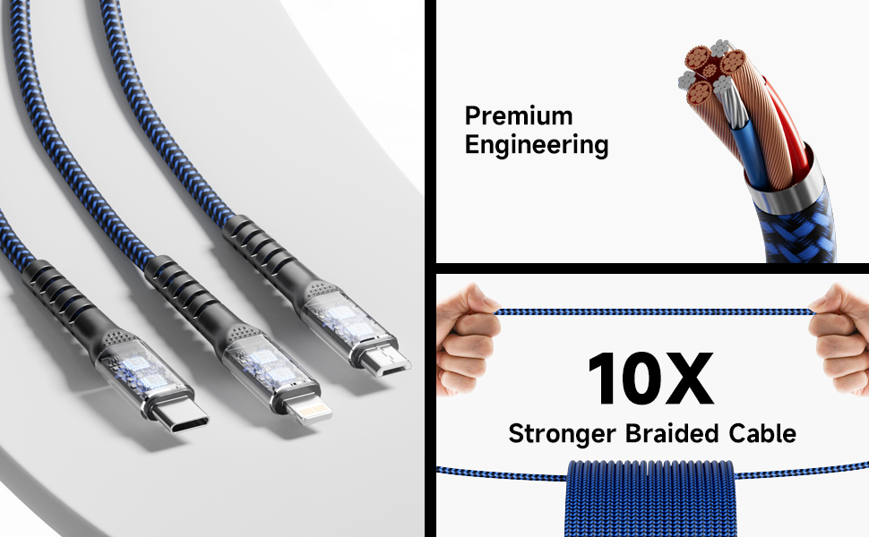 3 in 1 USB Charger Cord