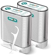 Dental Floss Picks Dispenser 2 Box-Professional Shred Resistant Flossers-176 Count LIAMOSS Superf...