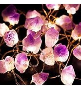 BOHON Decorative Lights Plus Amethyst LED String Lights Battery Operated with Remote 10 ft 30 LED...