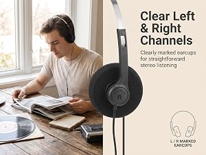 Black Retro Audio Headset