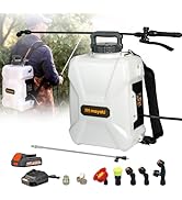 3 Gallon Lawn Garden Sprayer Compatible with DeWalt 20V MAX Battery, Backpack Pump Sprayer with 2...