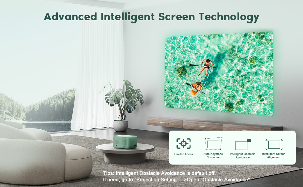 Smart Projector with Electric Focus &amp;amp; Auto Keystone