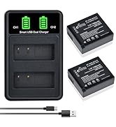 Pickle Power DMW-BLG10 DMW-BLG10PP DMW-BLE9 Battery and Charger for Panasonic Lumix DMC-GX7 DC-GX...