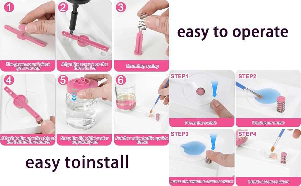 gifts paintbrush dispenser tools kit organizers rinser storage stuff adults cups de holders masters