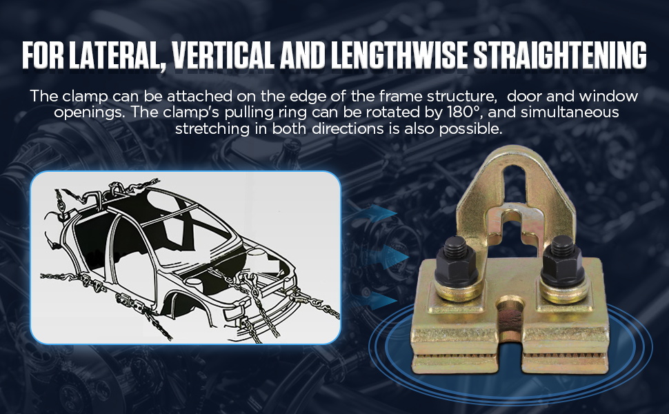 5 Ton Auto Body Pull Clamp