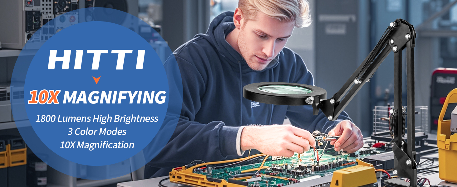 1800 lumens adjustable magnifying lamp lamp hobby magnifying glass with light