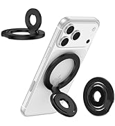 Dual-Sided Magnetic Phone Ring Holder, MagSafe Finger Ring Kickstand for iPhone 17/17 Pro/17 Pro ...