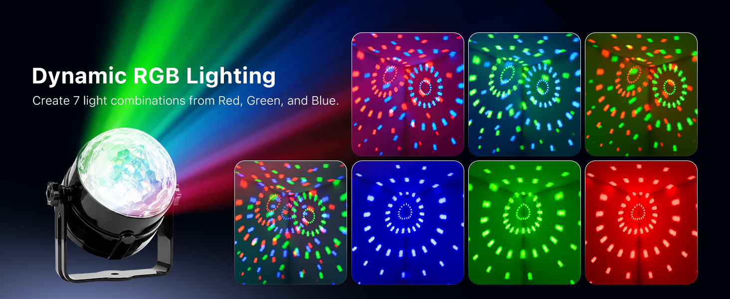 Colorful disco Ball light