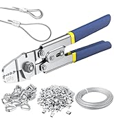 164ft Wire Rope Crimping Tool Kit, Fishing Crimping Tool With 304 Stainless Steel Cable 7x7 Stran...