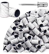 240 Grit Sanding Bands for Nail Drill 100Pcs, Extra Fine Sanding Bands for Nail for Natural Nails...
