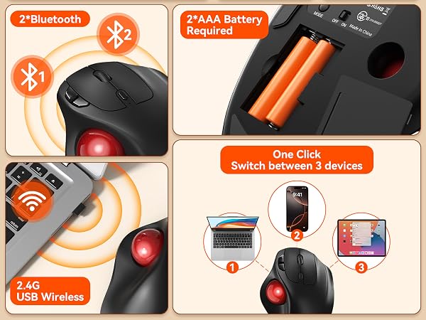 2 AAA battery required