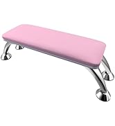 Nail Arm Rest for Nail Tech with Nail Table Mat and Manicure Tools,Pink